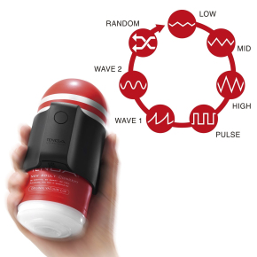 Набор Tenga Cup Vibrator Premium Limited Edition: вибронасадка и два мастурбатора