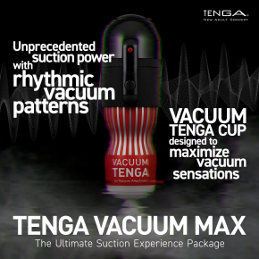 Набор Tenga Vacuum Max: мастурбатор и устройство для создания вакуума