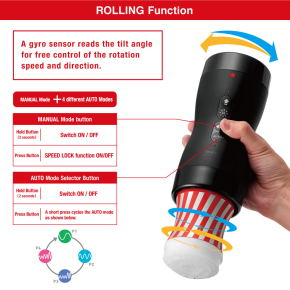 Набор Tenga Vacuum Gyro Roller 3s: мастурбатор и устройство для вакуума и вращения