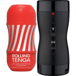 Набор Tenga Vacuum Gyro Roller 3s: мастурбатор и устройство для вакуума и вращения