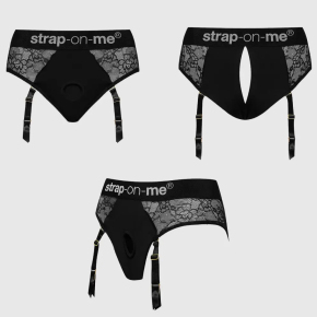 Трусики для насадок Diva Lingerie, размер XS, цвет черный