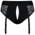 Трусики для насадок Diva Lingerie, размер XS, цвет черный