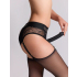 Трусики для насадок Diva Lingerie, размер XS, цвет черный