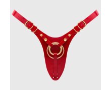 Пояс для фиксации насадок Strap-On-Me Leatherette Harness Fabulous, красный