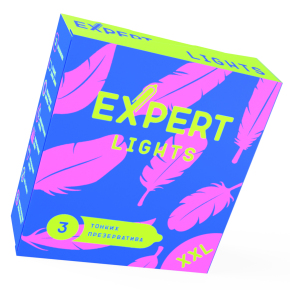 Тонкие презервативы увеличенного размера Expert Lights XXL, 3 шт.