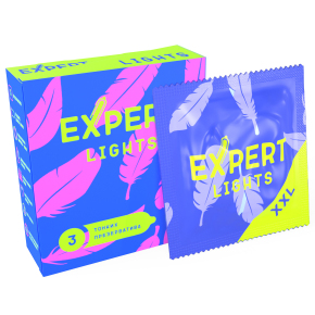 Тонкие презервативы увеличенного размера Expert Lights XXL, 3 шт.