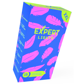 Тонкие презервативы увеличенного размера Expert Lights XXL, 15 шт.
