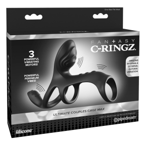 Вибронасадка на пенис Pipedream Fantasy C-Ringz Ultimate Couples Cage Max