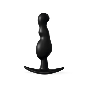 Черная анальная фигурная втулка, 11.5&times;2.6 см