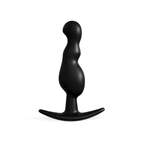 Черная анальная фигурная втулка, 11.5&times;2.6 см
