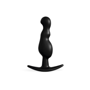 Черная фигурная анальная втулка, 8.5&times;2.2 см
