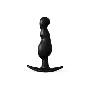 Черная фигурная анальная втулка, 8.5&times;2.2 см