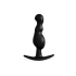 Черная фигурная анальная втулка, 8.5&times;2.2 см