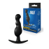 Черная фигурная анальная втулка, 8.5&times;2.2 см
