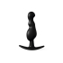 Черная фигурная анальная втулка, 8.5&times;2.2 см