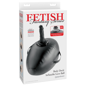 Надувной мяч с платформой для фиксации дилдо Fetish Fantasy Series Body Dock Inflatable Love Ball