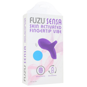 Сенсорная вибронасадка на палец Fuzu Sensa, голубая