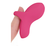 Сенсорная вибронасадка на палец Fuzu Sensa, розовая
