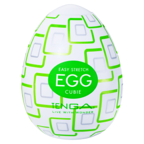 Мастурбатор-яйцо Tenga Egg Cubic с кубическим рельефом