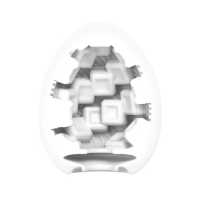 Мастурбатор-яйцо Tenga Egg Cubic с кубическим рельефом