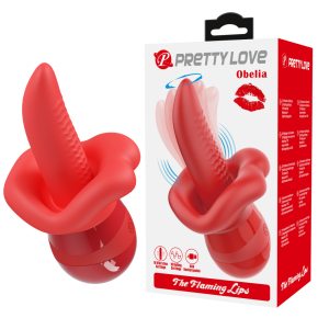 Вибратор с подвижным язычком Pretty Love Obelia