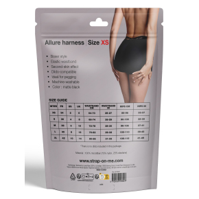 Трусики-шорты для фиксации насадок Halo Lingerie Harness, размер XS