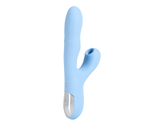 Вибратор с ротацией и вакуумной стимуляцией BeYourLover Rosubi