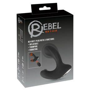 Вибростимулятор простаты с функцией расширения Rebel RC Butt Plug with 3 functions