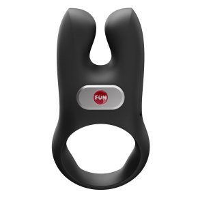 Эрекционное виброкольцо с сенсорным управлением Fun Factory Nos, черное