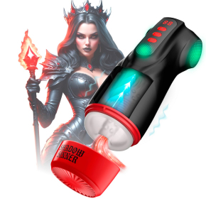 Интерактивный мастурбатор Masturs Shadow Sinner Raven: вакуум, вибрация, подсветка