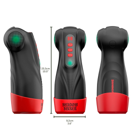 Интерактивный мастурбатор Masturs Shadow Sinner Raven: вакуум, вибрация, подсветка