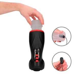 Интерактивный мастурбатор Masturs Shadow Sinner Raven: вакуум, вибрация, подсветка