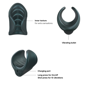 Сквозной вибромастурбатор Manwan Starter