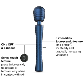 Вандовый вибромассажер с насадками Manwan Man.Wand Edgy