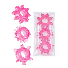 Комплект из трех розовых эрекционных колец