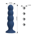 Анальный стимулятор с металлическими шариками внутри Mr. Play James Metal & Liquid Silicone Anal Plug XL
