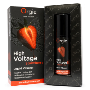 Жидкий вибратор Orgie High Voltage Strawberry, 15 мл