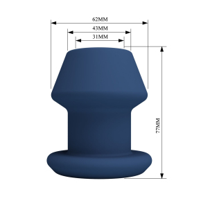 Анальная пробка со сквозным тоннелем Mr. Play Jack Anal Plug S