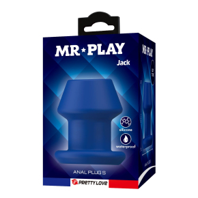 Анальная пробка со сквозным тоннелем Mr. Play Jack Anal Plug S
