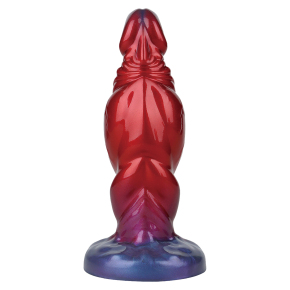 Красный фаллоимитатор с функцией расширения Shadow Behemoth