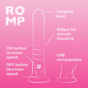 Вибратор с поступательными движениями Romp Jiggle