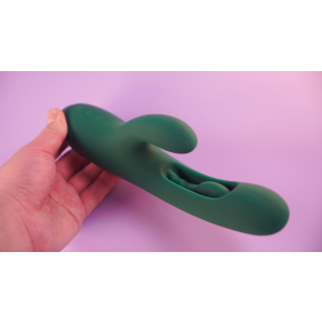 Вибратор-кролик с подвижным язычком Amovibe Zenora