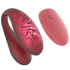 Вибратор с управлением через приложение Amovibe Twin Plus, красный