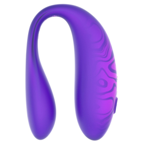 Вибратор с управлением через приложение Amovibe Twin Plus, фиолетовый