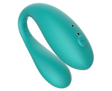 Парный вибратор с управлением через приложение Amovibe Twin, бирюзовый