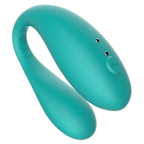 Парный вибратор с управлением через приложение Amovibe Twin, бирюзовый
