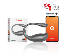 Черное виброяичко с управлением через приложение, &oslash;3.5 см