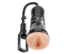 Мастурбатор вагина с вакуумной помпой Super Sucker XXL Stroker