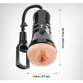 Мастурбатор вагина с вакуумной помпой Super Sucker XXL Stroker