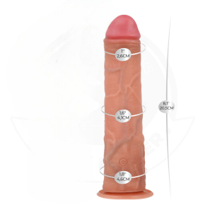 8.1&Prime; реалистичный вибратор на пульте ДУ, 20.5&times;4.6 см